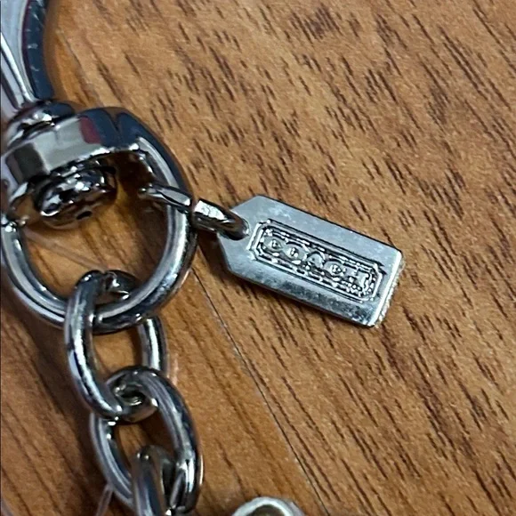 Coach Snowflake ❄️ Leather Keychain Bag Charm - Picture 3 of 14